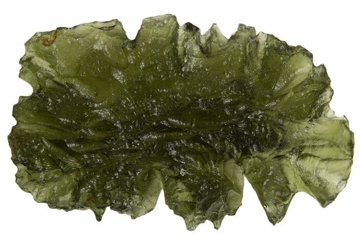 Green Moldavite Tektite ( g) - Besednice, Czech Republic #337745